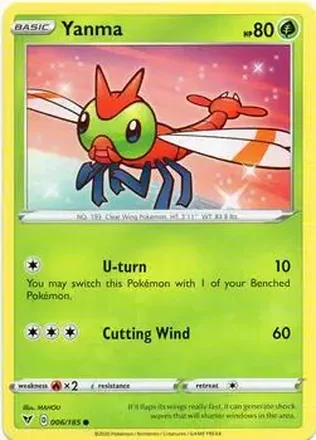 2020 Pokemon Sword & Shield Vivid Voltage #006/185 - Yanma