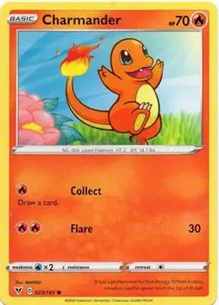 2020 Pokemon Sword & Shield Vivid Voltage #023/185 - Charmander