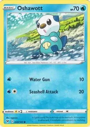 2020 Pokemon Sword & Shield Vivid Voltage #033/185 - Oshawott