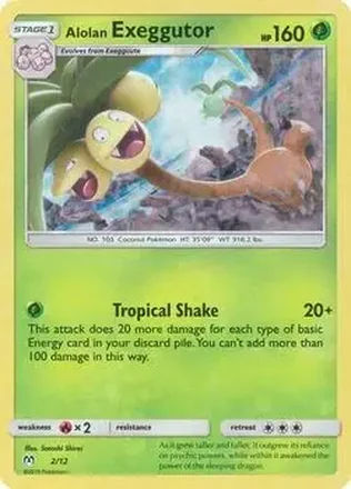 2019 Pokemon McDonald's Sun & Moon (U.S.) #2 - Exeggutor