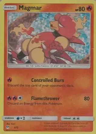 2019 Pokemon McDonald's Sun & Moon (U.S.) #3 - Magmar