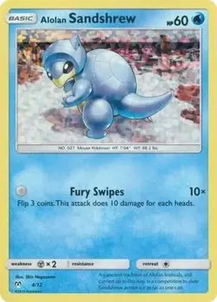 2019 Pokemon McDonald's Sun & Moon (U.S.) #4 - Sandshrew