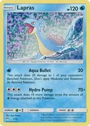 2019 Pokemon McDonald's Sun & Moon (U.S.) #5 - Lapras