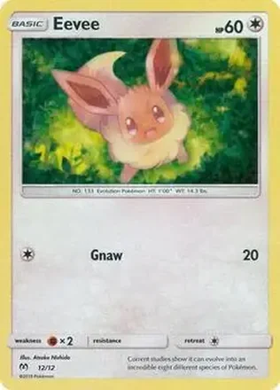 2019 Pokemon McDonald's Sun & Moon (U.S.) #12 - Eevee