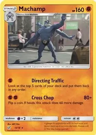 2019 Pokemon Sun & Moon Detective Pikachu #13/18 - Machamp