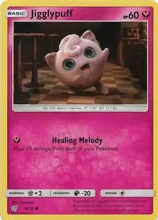 2019 Pokemon Sun & Moon Detective Pikachu #14/18 - Jigglypuff