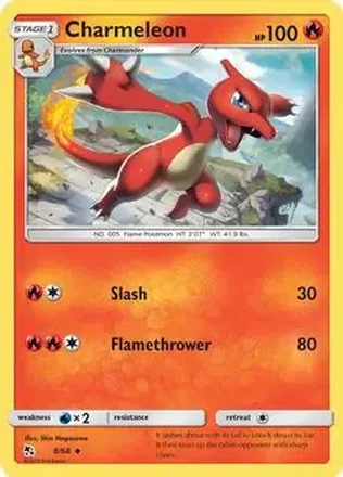 2019 Pokemon Sun & Moon Hidden Fates #8/68 - Charmeleon