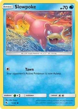2019 Pokemon Sun & Moon Hidden Fates #12/68 - Slowpoke