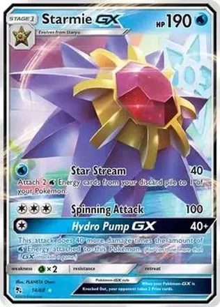 2019 Pokemon Sun & Moon Hidden Fates #14/68 - Starmie