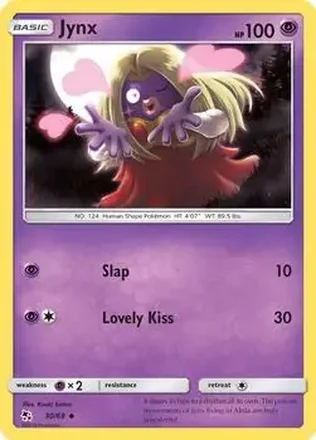 2019 Pokemon Sun & Moon Hidden Fates #30/68 - Jynx