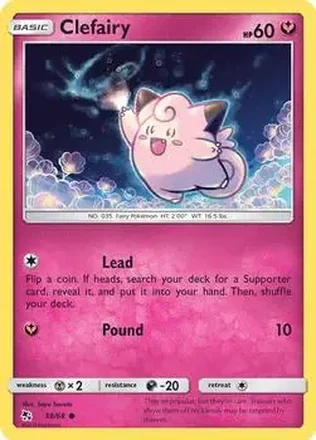 2019 Pokemon Sun & Moon Hidden Fates #38/68 - Clefairy