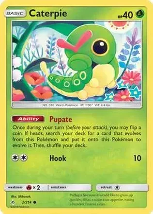 2019 Pokemon Sun & Moon Unbroken Bonds #2/214 - Caterpie