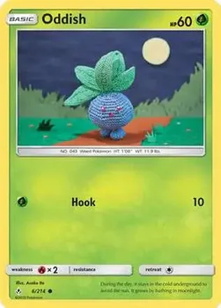 2019 Pokemon Sun & Moon Unbroken Bonds #6/214 - Oddish