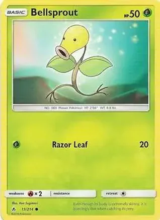 2019 Pokemon Sun & Moon Unbroken Bonds #13/214 - Bellsprout