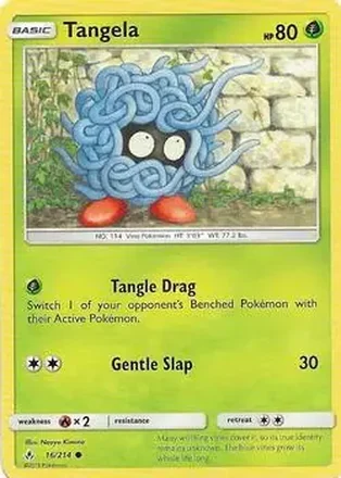 2019 Pokemon Sun & Moon Unbroken Bonds #16/214 - Tangela