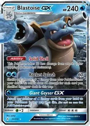 2019 Pokemon Sun & Moon Unbroken Bonds #35/214 - Blastoise