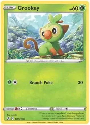 2019-23 Pokémon Sword & Shield Black Star Promos #SWSH001 - Grookey
