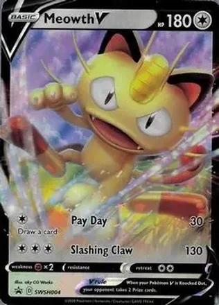 2019-23 Pokémon Sword & Shield Black Star Promos #SWSH004 - Meowth
