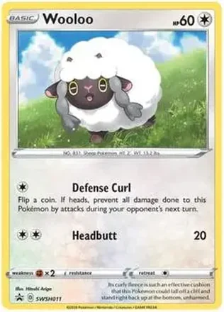2019-23 Pokémon Sword & Shield Black Star Promos #SWSH011 - Hop’s Wooloo