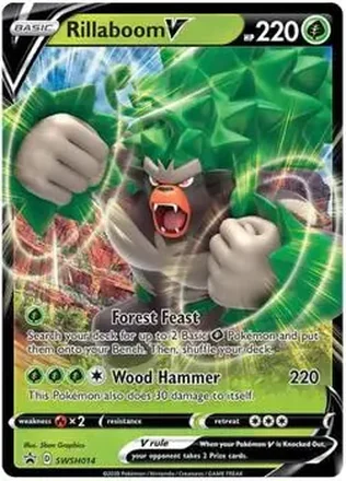 2019-23 Pokémon Sword & Shield Black Star Promos #SWSH014 - Rillaboom