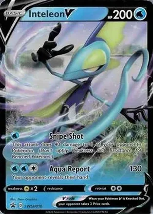 2019-23 Pokémon Sword & Shield Black Star Promos #SWSH016 - Inteleon