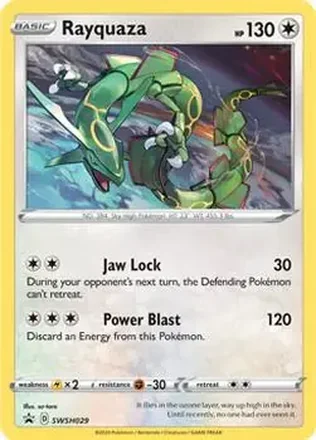 2019-23 Pokémon Sword & Shield Black Star Promos #SWSH029 - Rayquaza EX