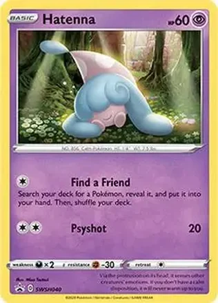 2019-23 Pokémon Sword & Shield Black Star Promos #SWSH040 - Hatenna