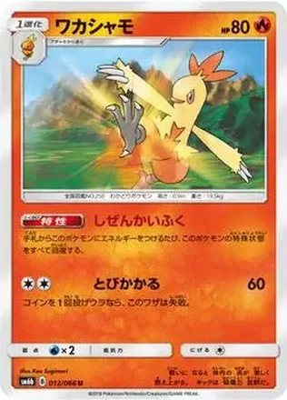 2018 Pokemon Sun & Moon Champion Road Japanese #012/066 - ワカシャモ