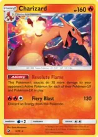 2018 Pokemon Sun & Moon Dragon Majesty #3/70 - Charizard