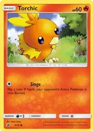 2018 Pokemon Sun & Moon Dragon Majesty #4/70 - アチャモ