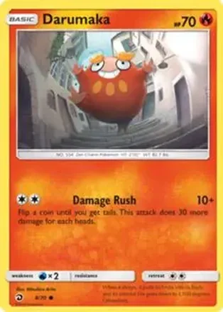 2018 Pokemon Sun & Moon Dragon Majesty #8/70 - Darumaka