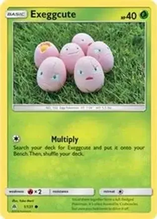 2018 Pokemon Sun & Moon Forbidden Light #1/131 - Exeggcute
