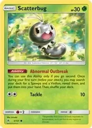 2018 Pokemon Sun & Moon Forbidden Light #5/131 - コフキムシ