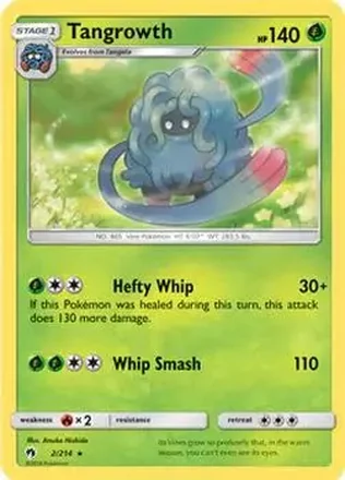 2018 Pokemon Sun & Moon Lost Thunder #2/214 - Tangrowth