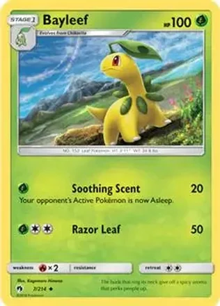 2018 Pokemon Sun & Moon Lost Thunder #7/214 - Bayleef