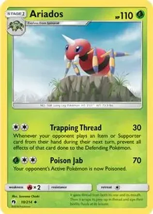 2018 Pokemon Sun & Moon Lost Thunder #10/214 - アリアドス