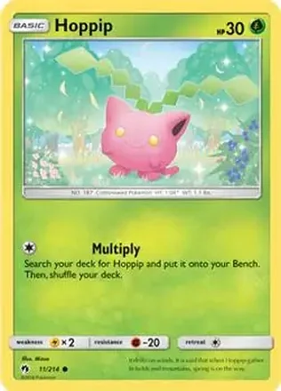 2018 Pokemon Sun & Moon Lost Thunder #11/214 - Hoppip