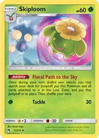 2018 Pokemon Sun & Moon Lost Thunder #13/214 - Skiploom