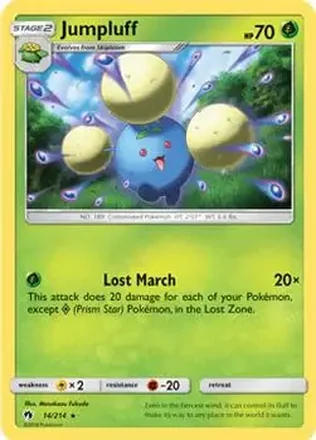 2018 Pokemon Sun & Moon Lost Thunder #14/214 - Jumpluff