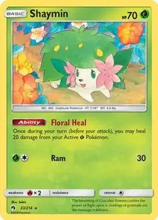 2018 Pokemon Sun & Moon Lost Thunder #33/214 - Shaymin