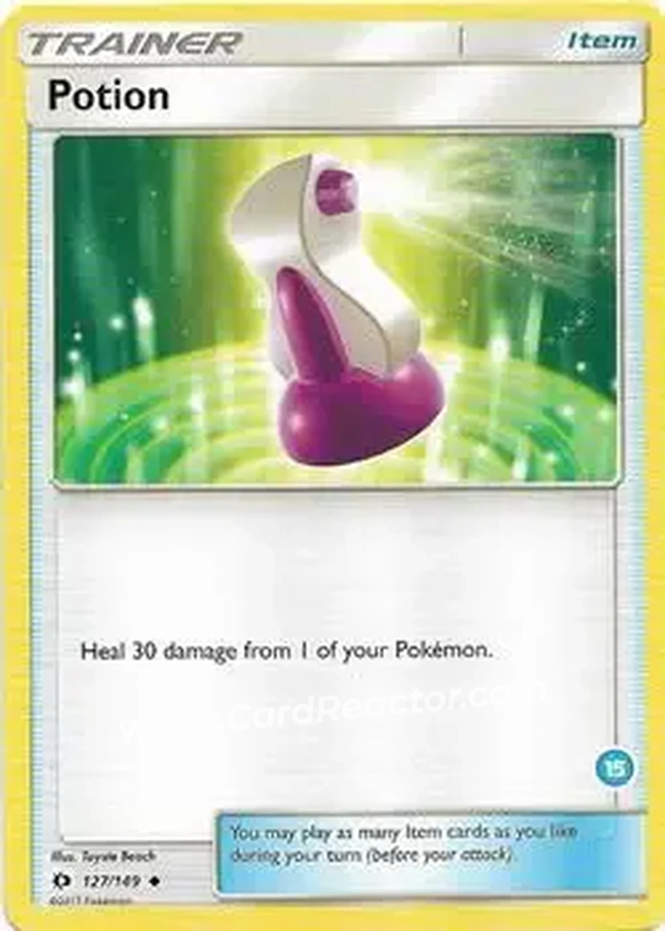 2018 Pokemon Sun & Moon Trainer Kit: Alolan Sandslash & Alolan Ninetales #15 - Potion - Front 2018 Pokemon Sun & Moon Trainer Kit: Alolan Sandslash & Alolan Ninetales #15 - Potion - Front