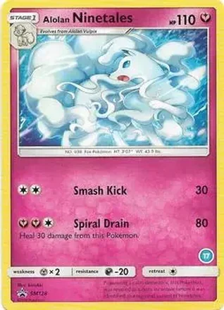 2018 Pokemon Sun & Moon Trainer Kit: Alolan Sandslash & Alolan Ninetales #17 - Ninetales