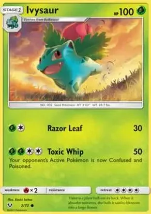 2017 Pokemon Shining Legends #2/73 - Ivysaur