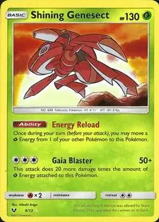 2017 Pokemon Shining Legends #9/73 - Genesect EX