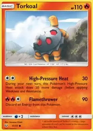 2017 Pokemon Shining Legends #11/73 - コータス