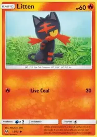 2017 Pokemon Shining Legends #15/73 - Litten