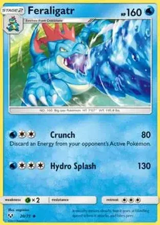 2017 Pokemon Shining Legends #20/73 - Feraligatr