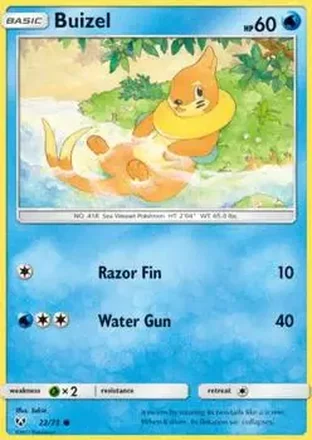 2017 Pokemon Shining Legends #22/73 - Buizel