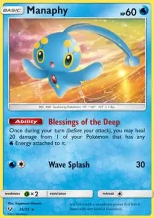 2017 Pokemon Shining Legends #25/73 - Manaphy