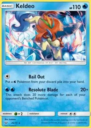 2017 Pokemon Shining Legends #26/73 - Keldeo